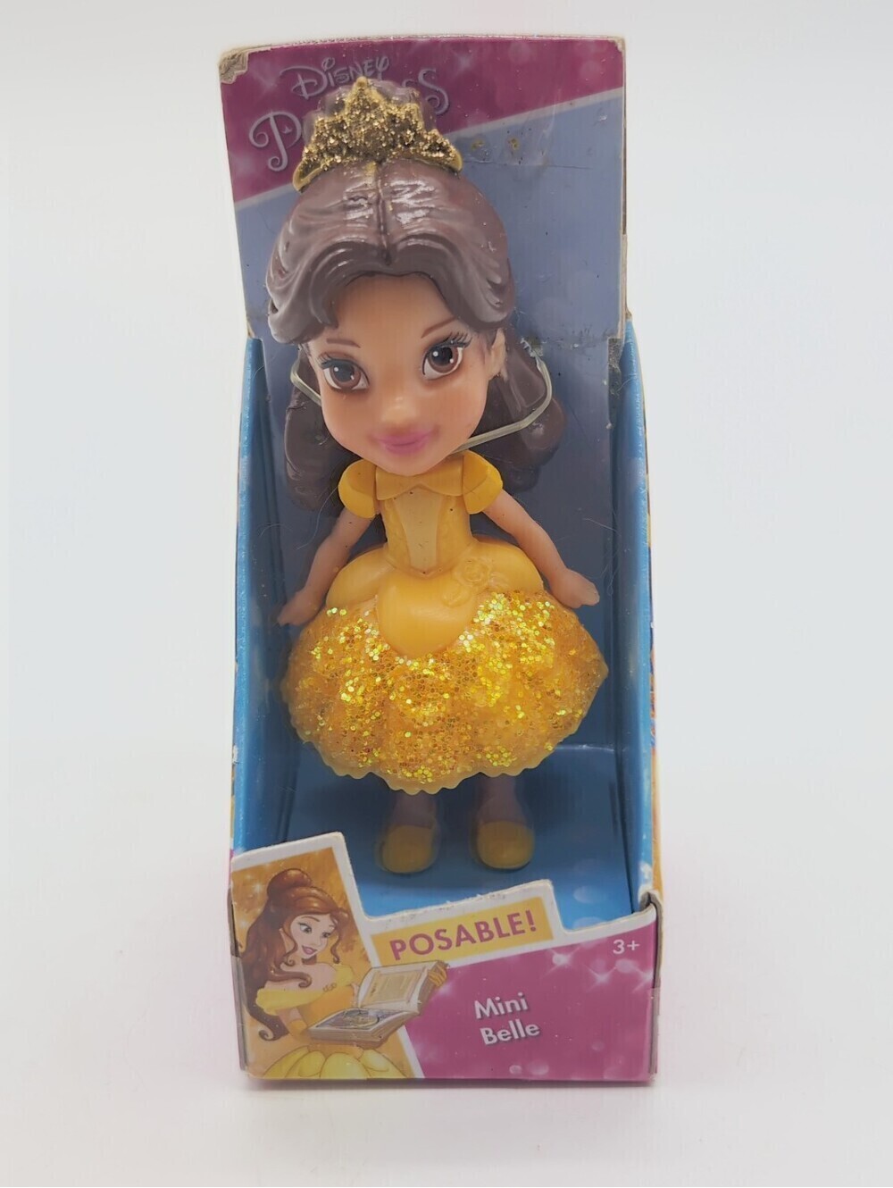 Disney Belle Mini Doll in Sparkling Yellow Dress NWT